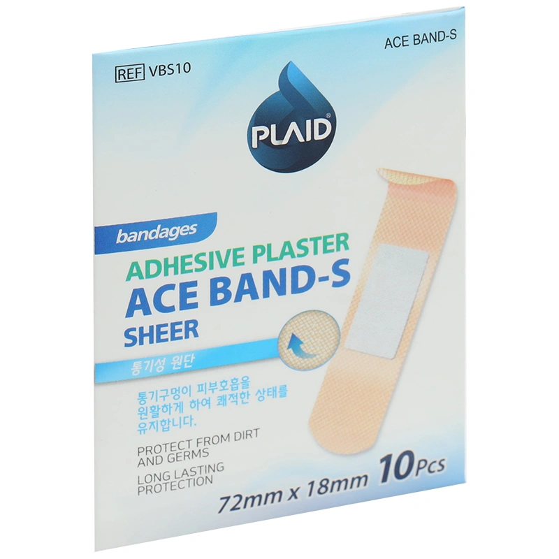 Băng cá nhân Plaid Ace Band-S (1.8 x 7.2cm) gói 10 miếng - 